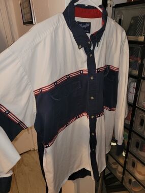 Vintage Wrangler Flag Shirt